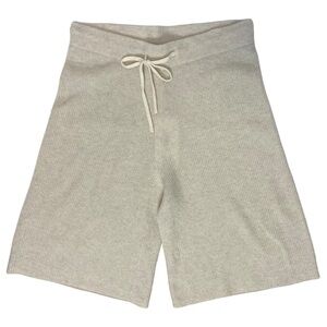 Johnny Was Calme Ribbed Cashmere Blend Bermuda Shorts